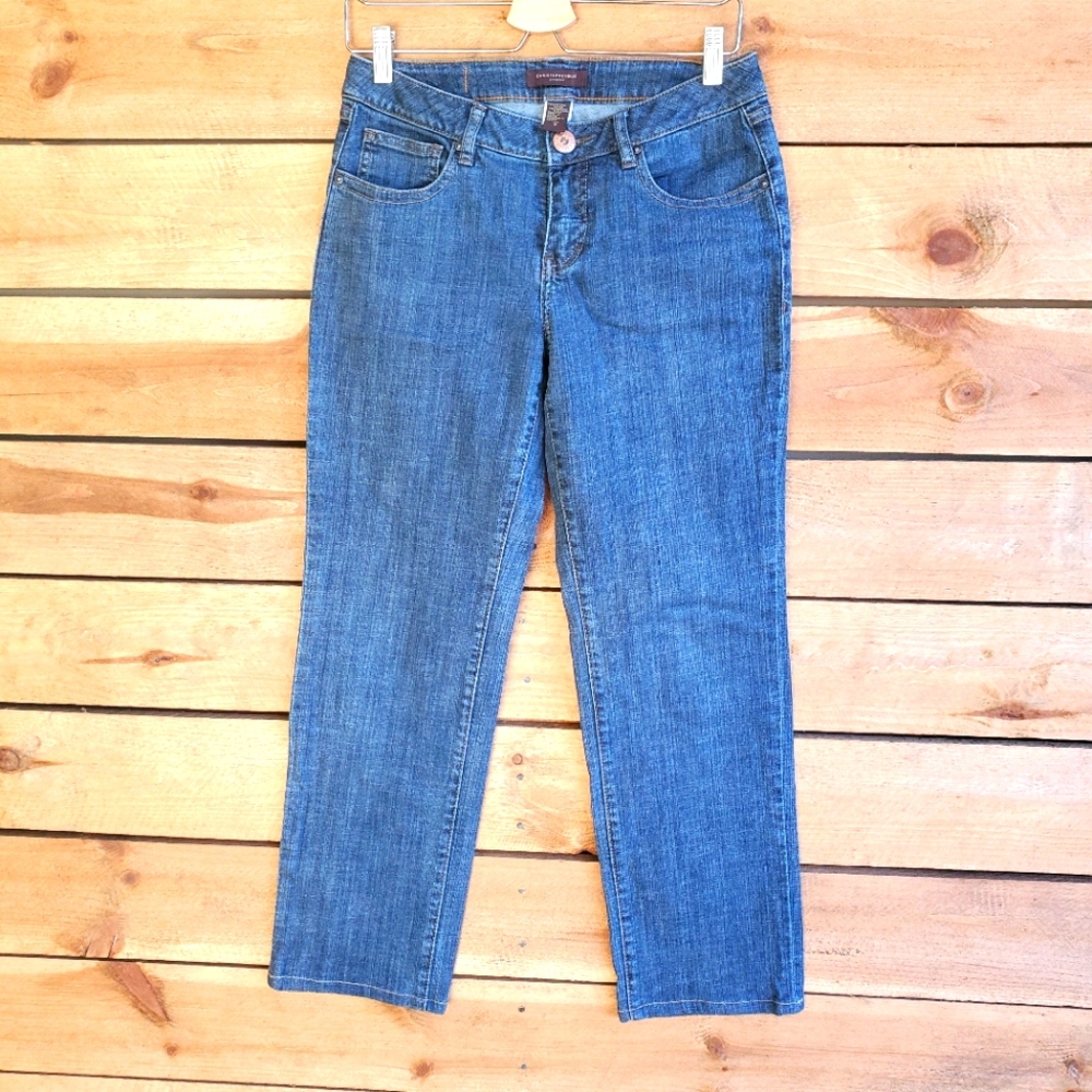 Christopher Blue Cropped Ankle Jeans in Classic Blue